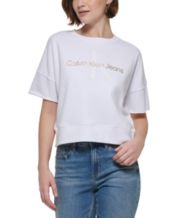 CALVIN KLEIN JEANS: T-shirt woman - Black  CALVIN KLEIN JEANS t-shirt  J30J323522 online at