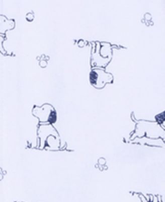 Baby Boys Puppy Toile Coverall and Hat, 2 Piece Set