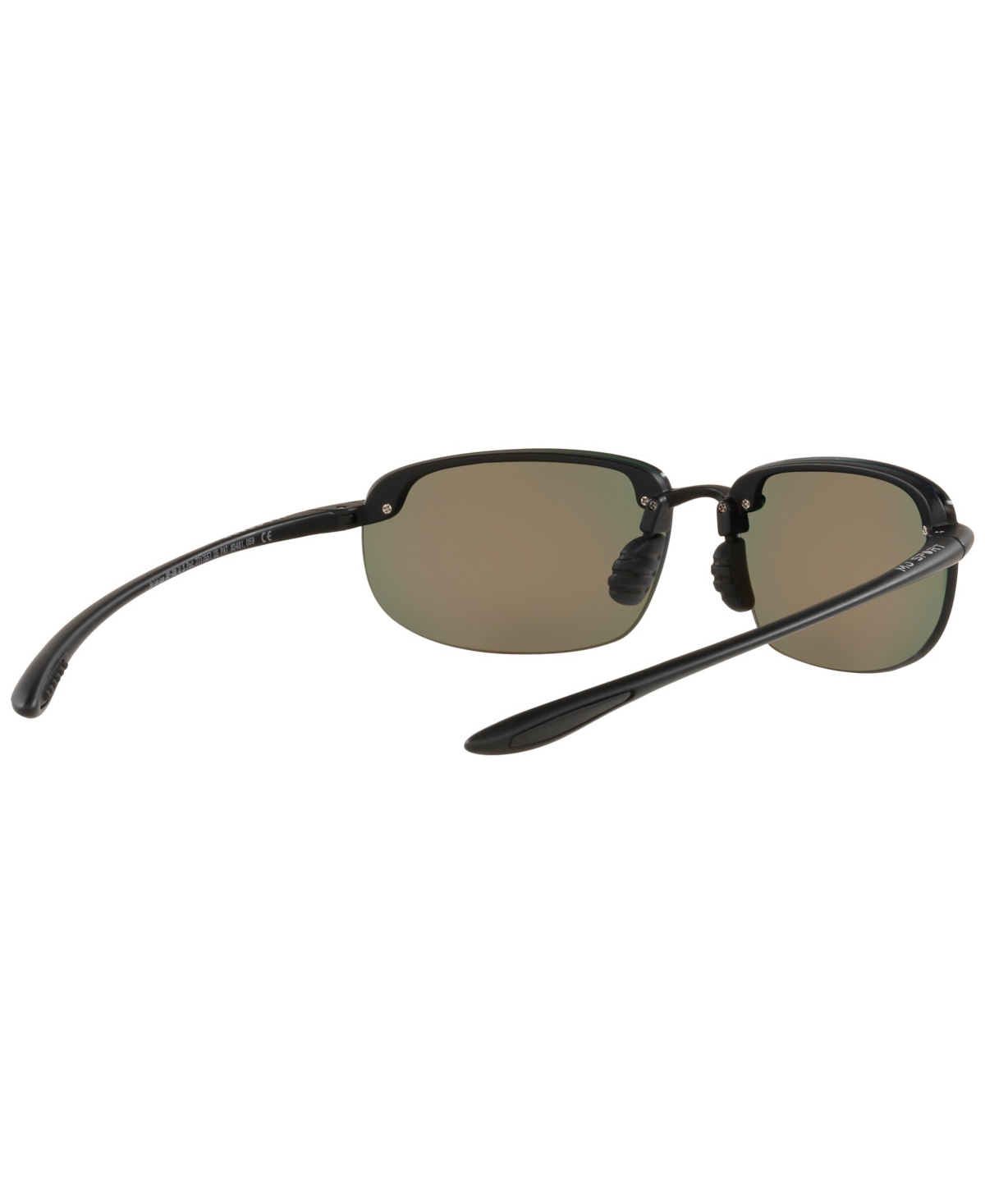Shop Maui Jim Unisex Polarized Sunglasses, Hookipa Asian Fit In Black Matte