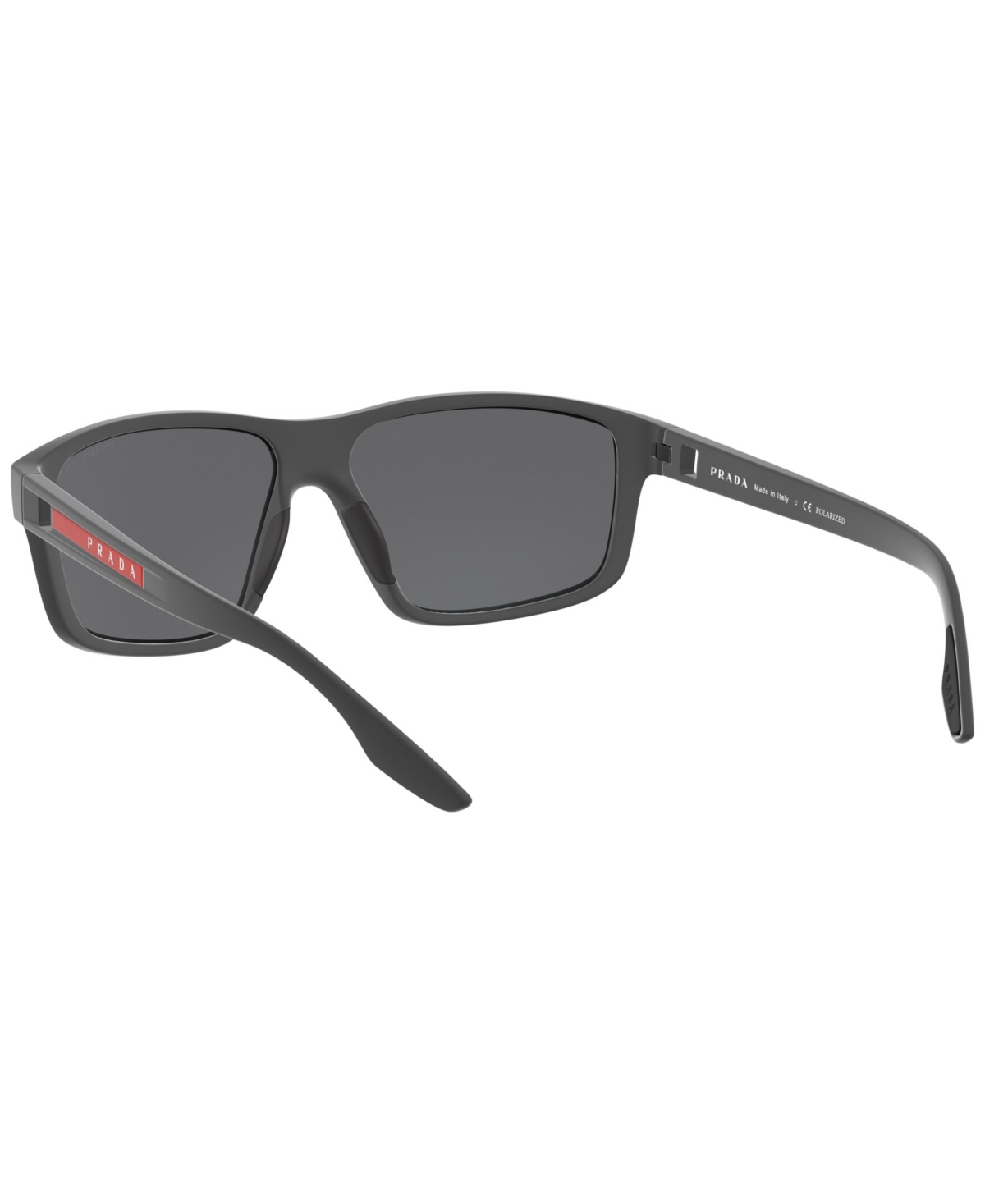 Shop Prada Men's Polarized Sunglasses, Ps 02xs In Gray Rubber