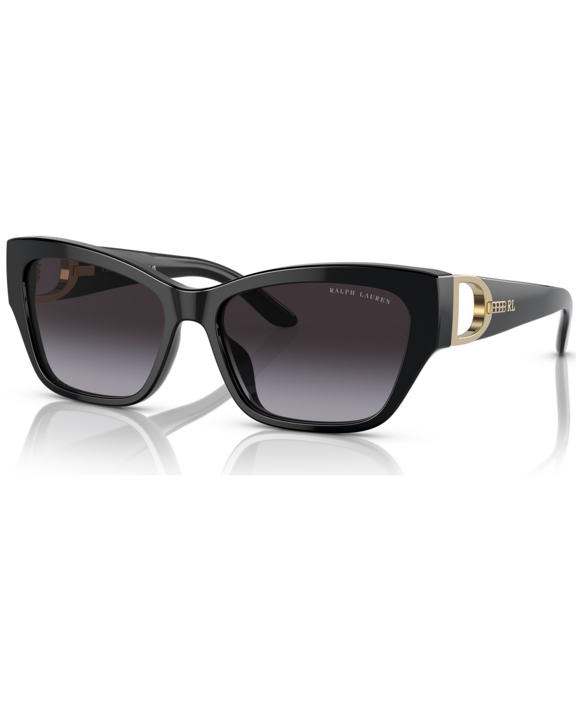 Ralph Lauren Women's Sunglasses, The Audrey In Shiny Black