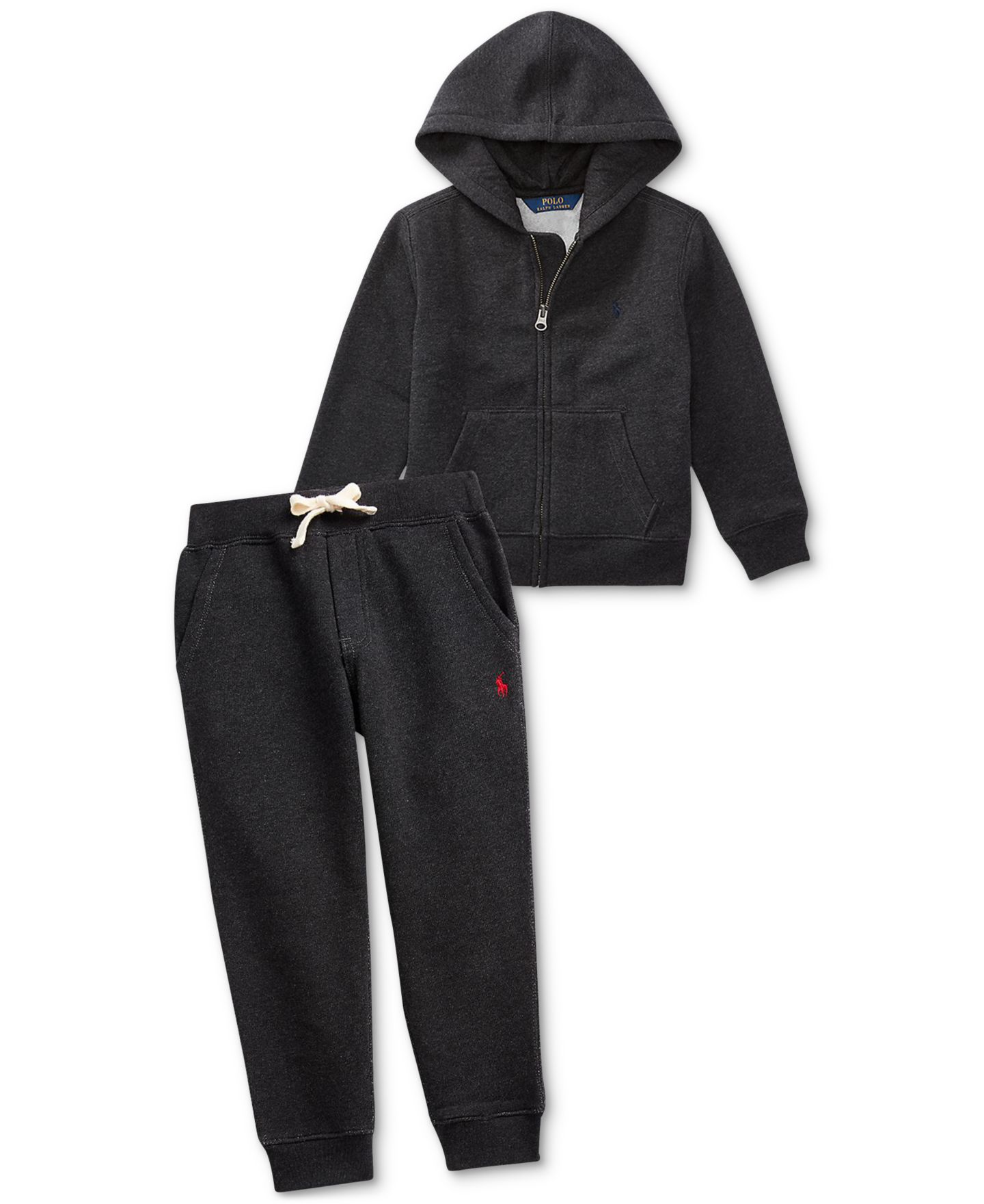 Брюки Polo Ralph Lauren Cotton Fleece Joggers для мальчиков, цвет: Меланжевый — фото 3