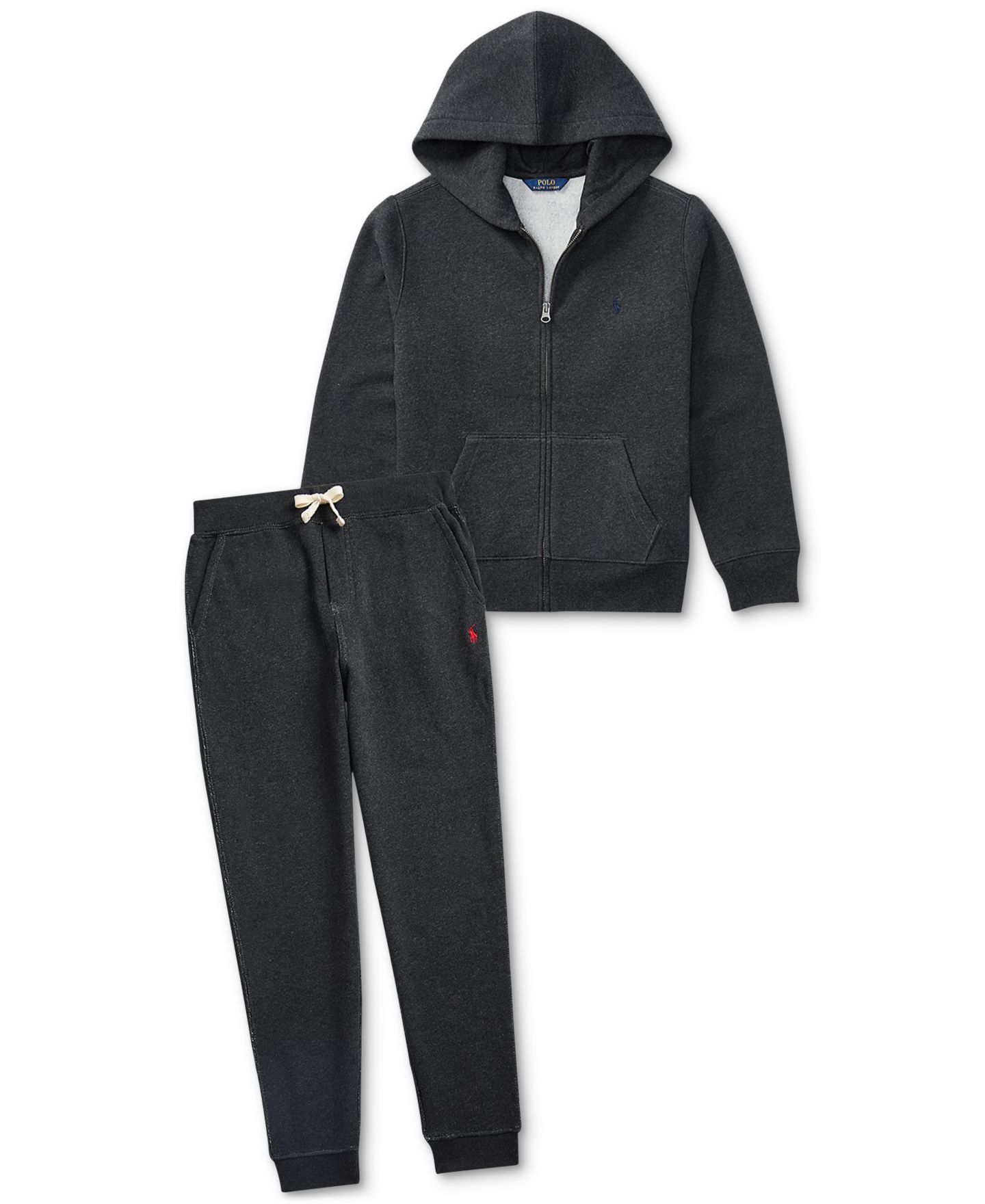 Брюки Polo Ralph Lauren Cotton Fleece Drawstring Joggers для мальчиков, цвет: Меланжевый — фото 6