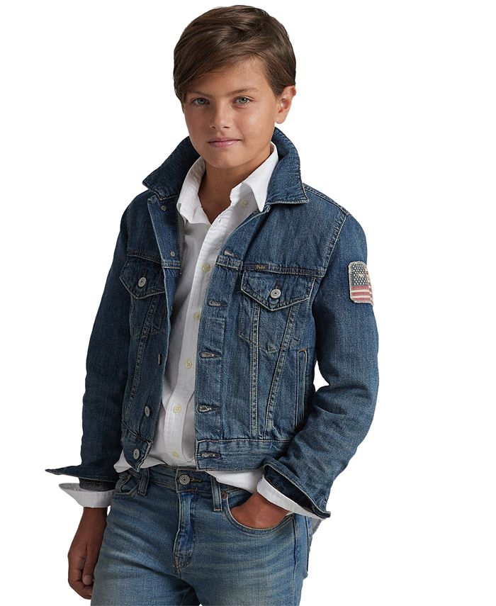 Polo Ralph Lauren Big Boys Denim Cotton Trucker Jacket - Macy's