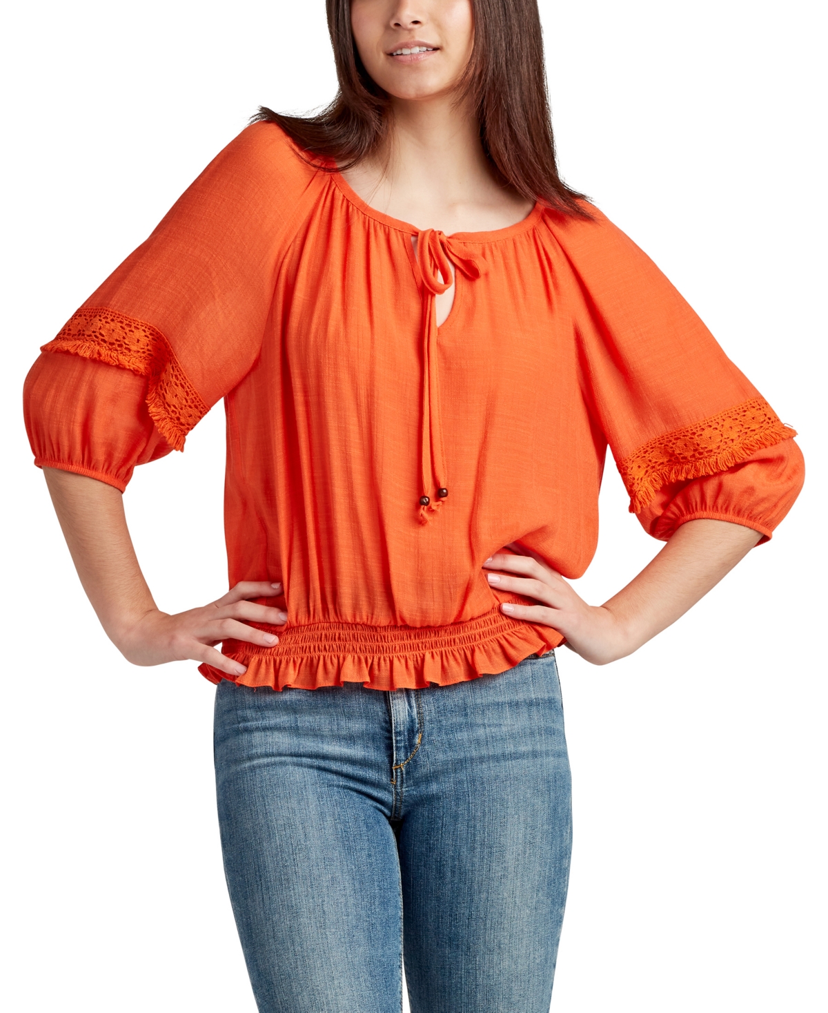 Juniors peasant tops top