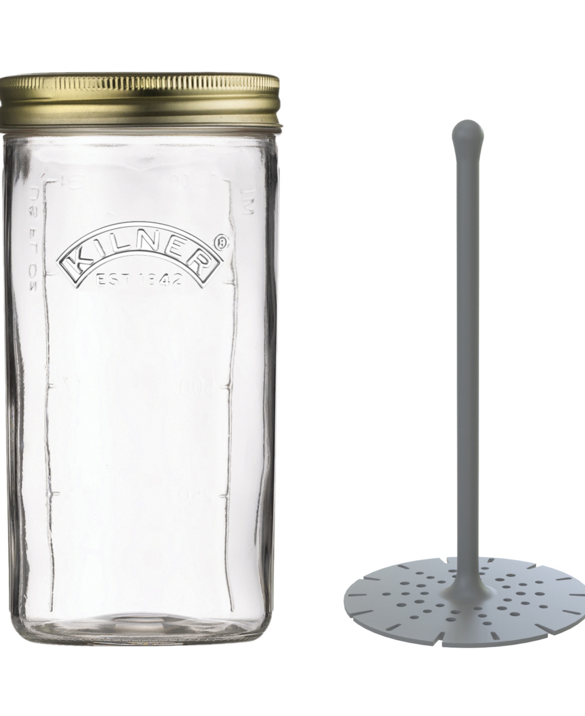 Kilner Pickle Jar With Lifter, 8.66" In Glass