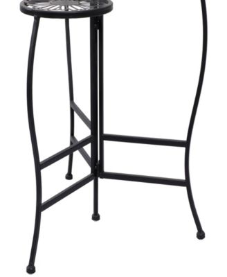 Metal Indoor Outdoor 3 Tier Floral Plant Stand 