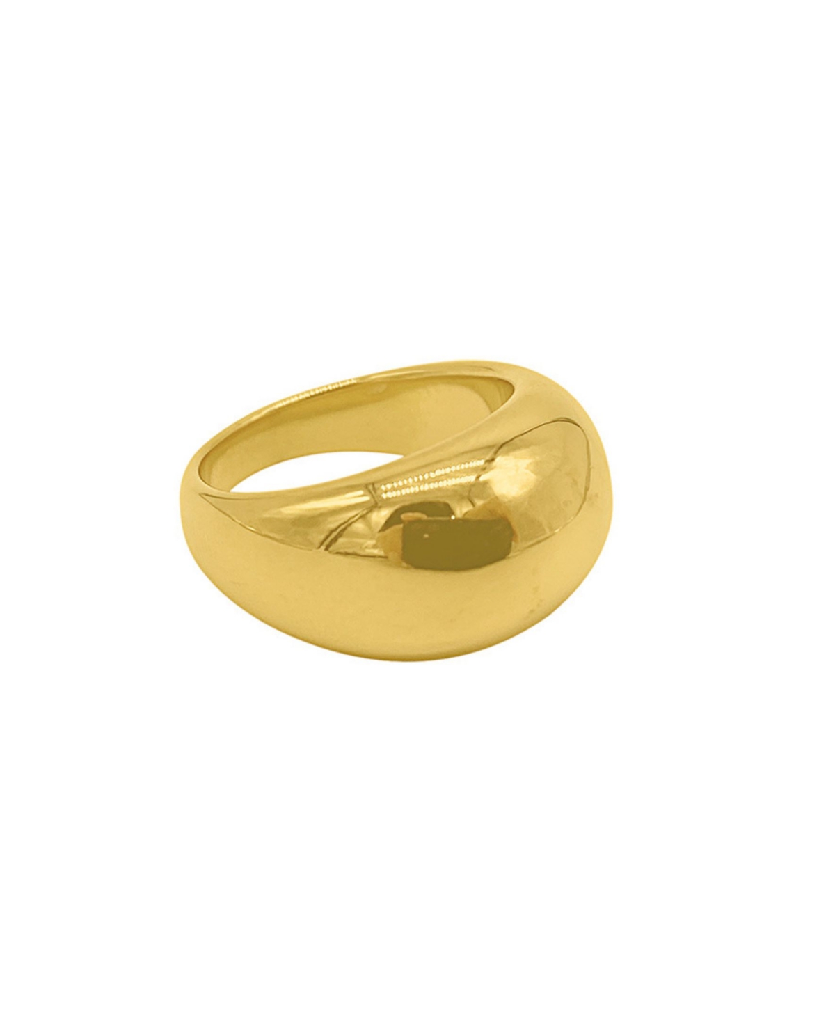 14K Gold Plated Dome Ring - Gold