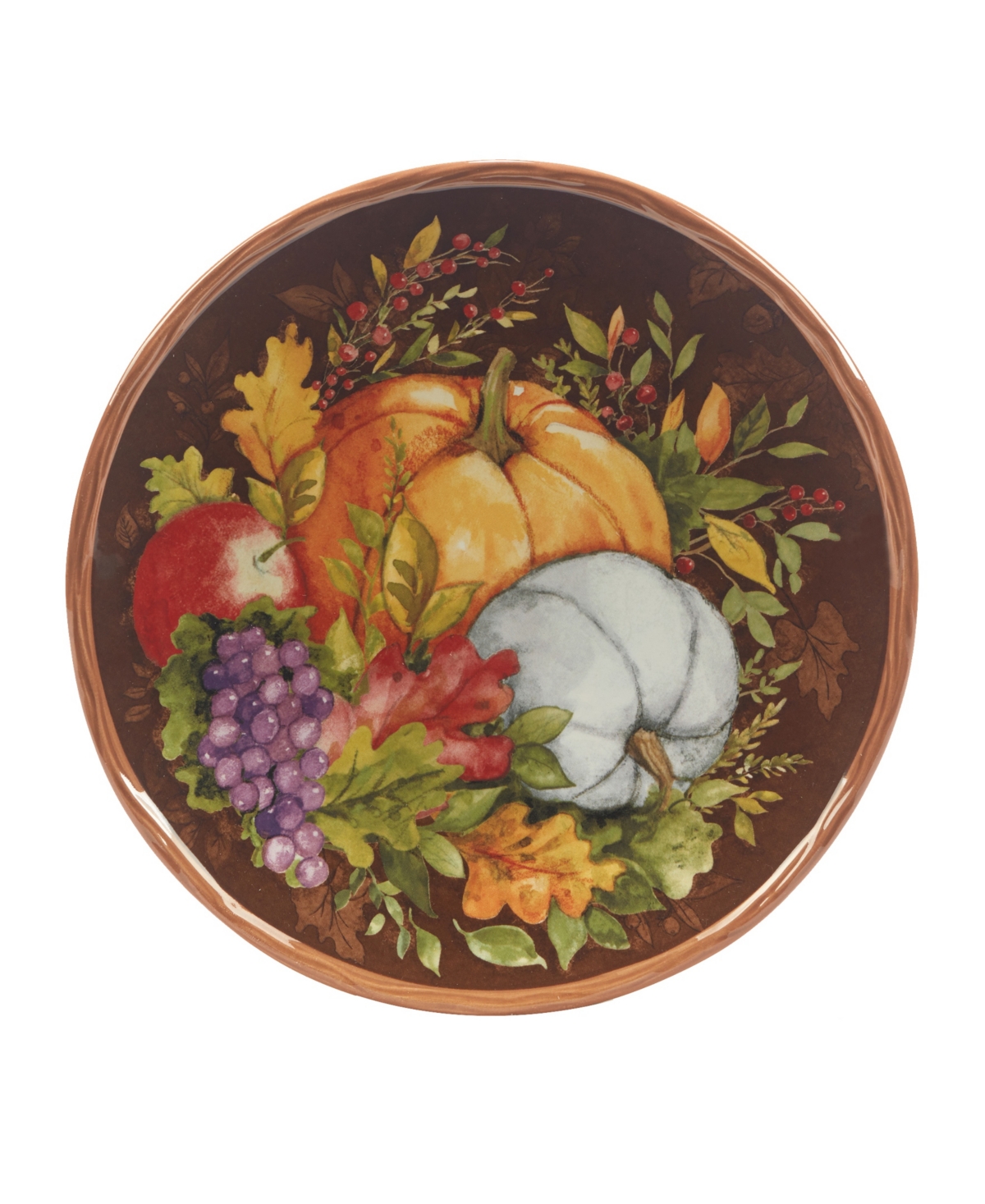 Certified International Harvest Blessings Set of 4 Dessert Plates, Service for 4