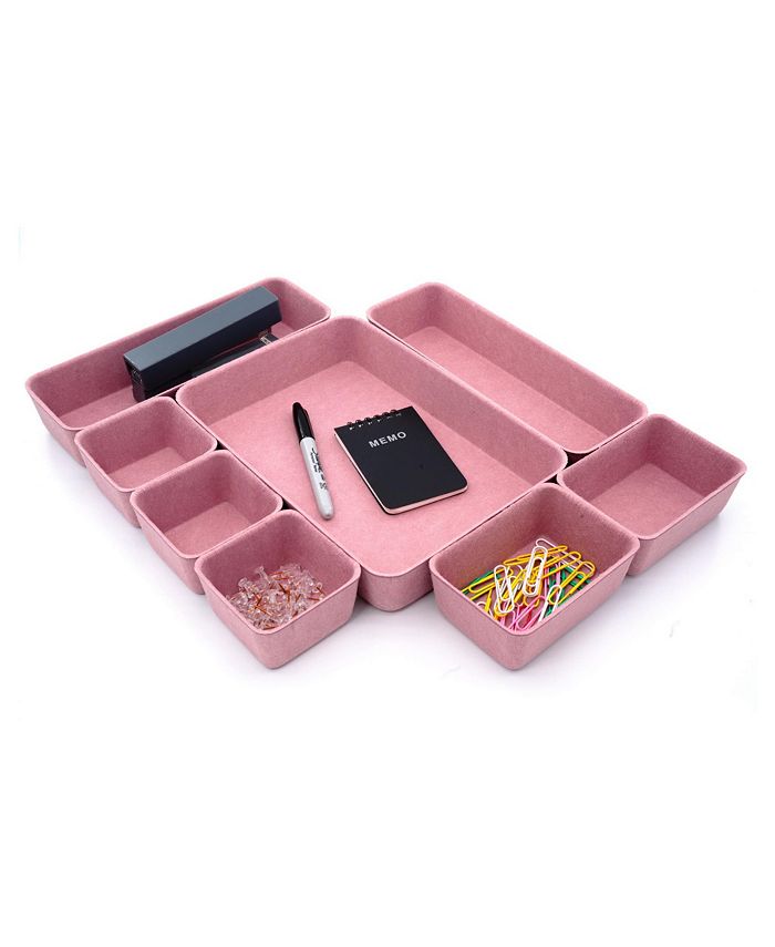 Welaxy Felt 8 Piece Drawer Organizer Tray Set Macy's