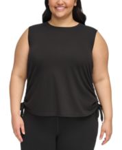 Calvin Klein Women's Plus-Size Non-Iron Knit Combo Shirt, Birch