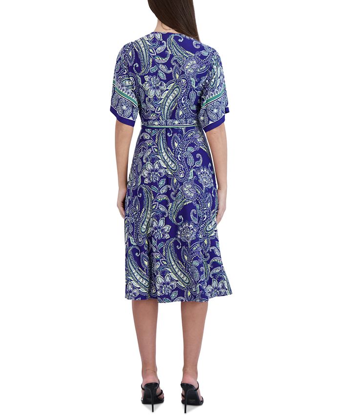 Sandra Darren Women's Paisley-Print Fit & Flare Dress - Macy's