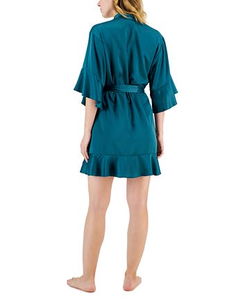 I.N.C. International Concepts Women's Flounce Wrap Robe, Created for ...
