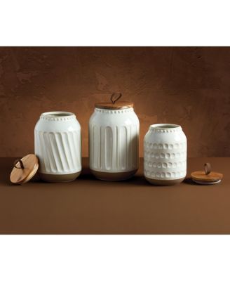 Tabletops Gallery Ziggy Canister, Set of 3