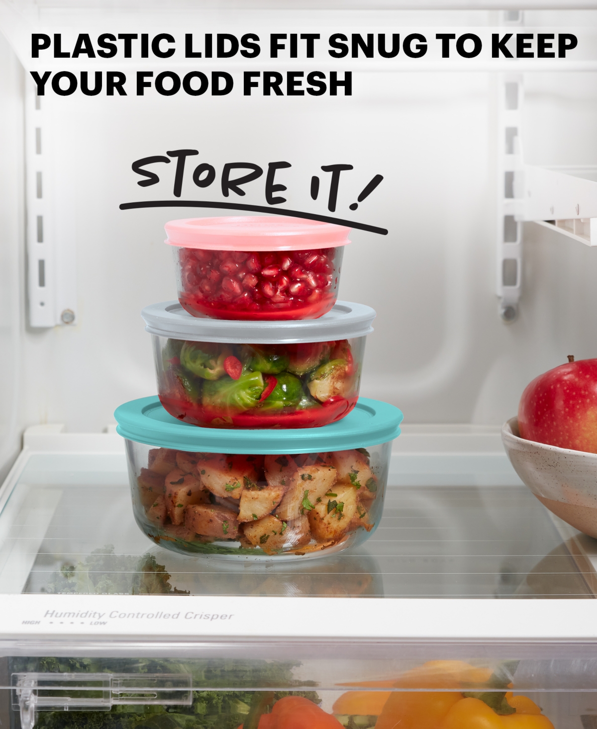 Pyrex Simply Store 10 Piece Glass Storage Set In Clear