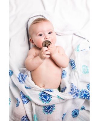 Baby GOTS Certified Organic Muslin Swaddle - Two-Pack Gift Set, Protector Series (Mandala + Hamsa)