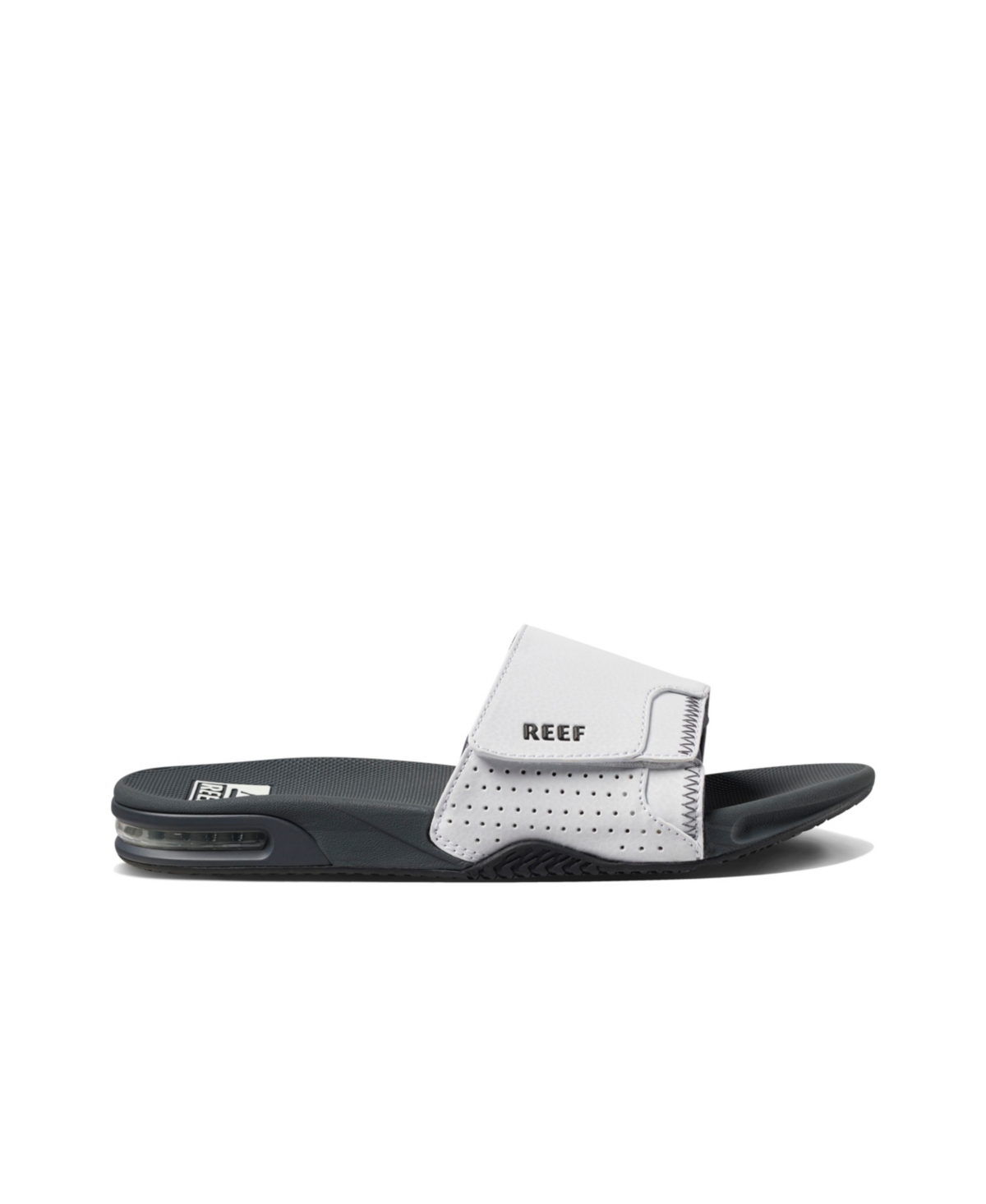 Reef Men's Fanning Comfort Fit Slides - White