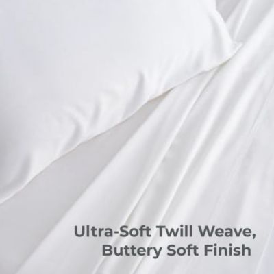 Classic 2-Piece Twill Pillowcase Set | Tahitian Breeze | Standard | Viscose Material | Allergy Resistant, Thermal-Regulating & Extra soft