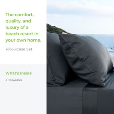 Resort Sateen Breathable Cooling Viscose 2-Pc. Pillowcase Set