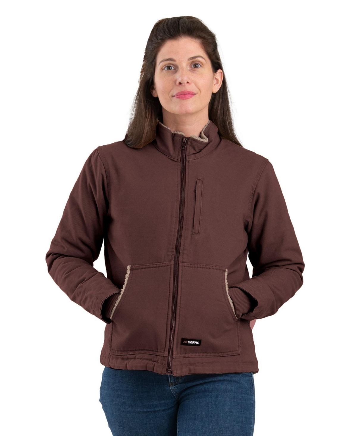 Plus Size Lined Softstone Duck Jacket - Tuscan