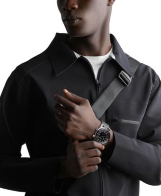 Men's Swiss Automatic Legend Diver Stainless Steel Mesh Bracelet Watch 42mm