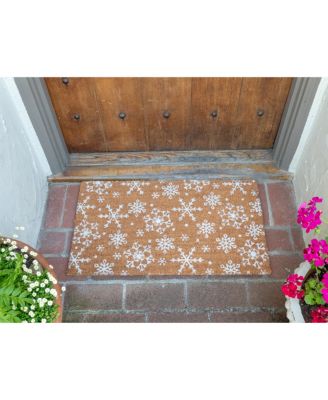 Coir Doormat, Snowflake