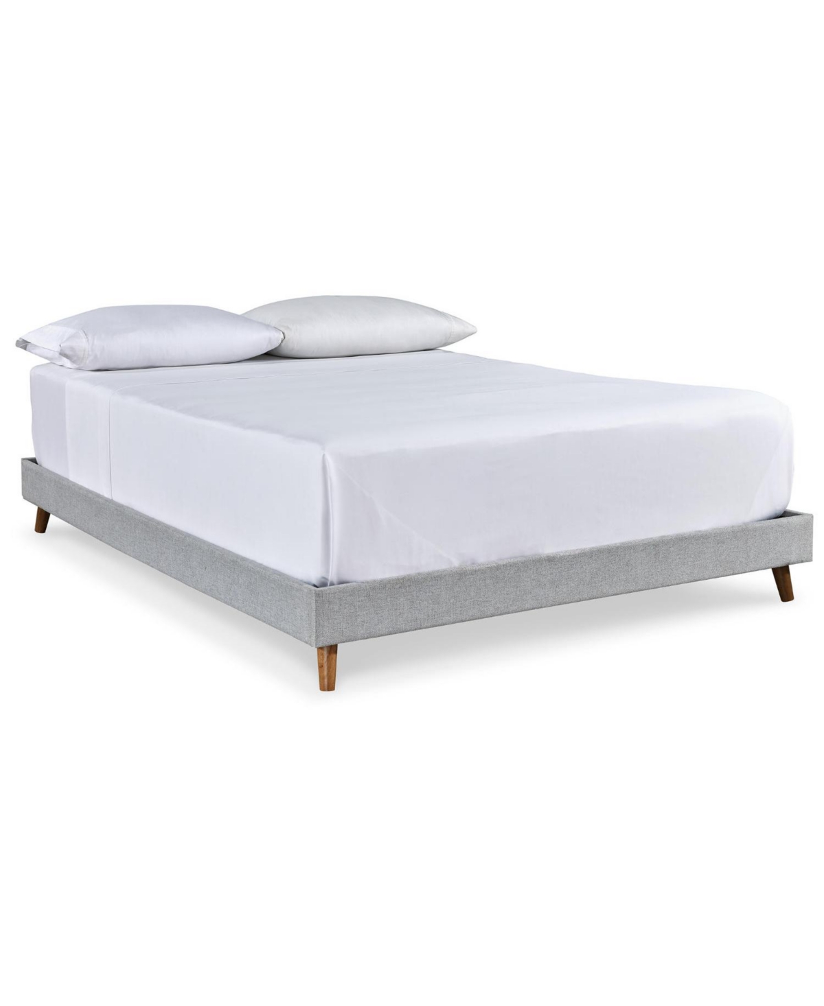 Signature Design By Ashley Tannally Queen Upholstery Platform Bed In Beige