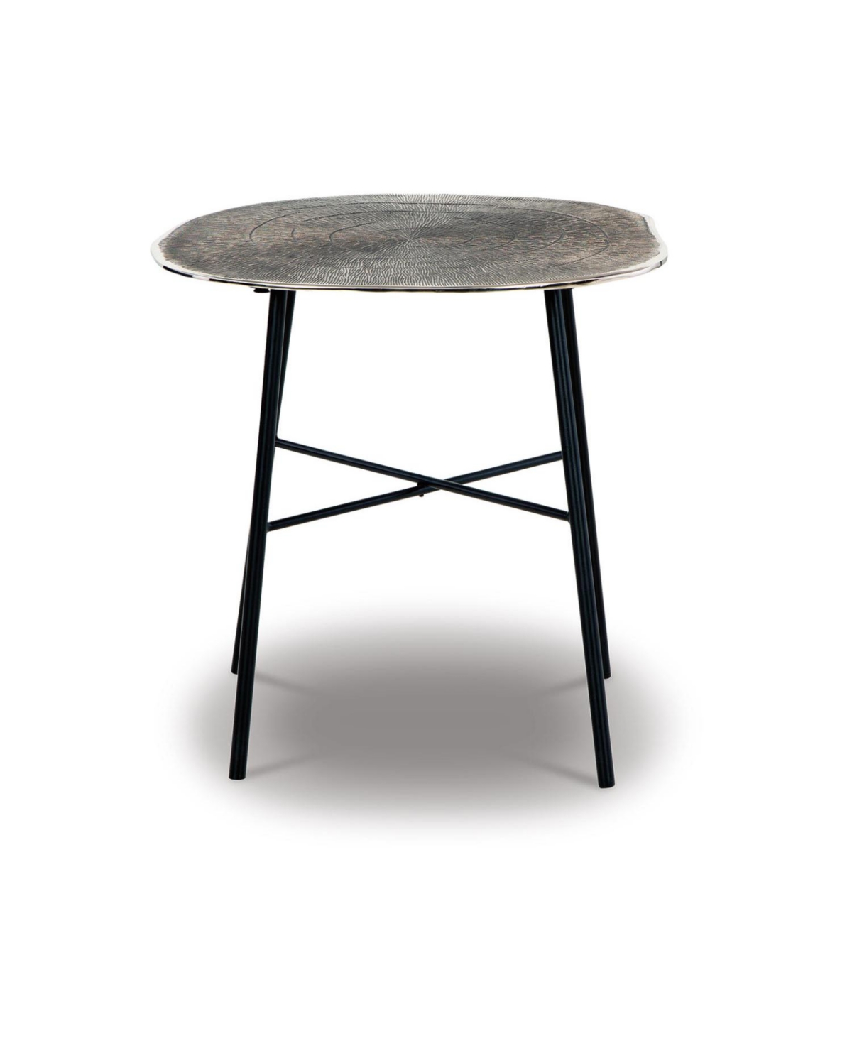 Laverford Round End Table - Black
