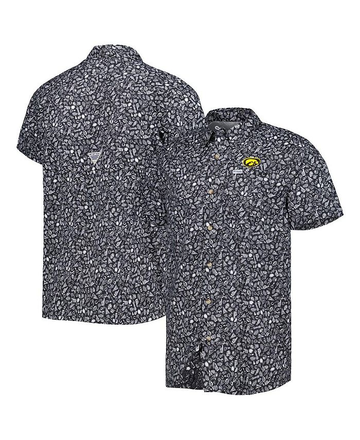 Columbia Men's Black Iowa Hawkeyes Super Slack Tide OmniShade Team