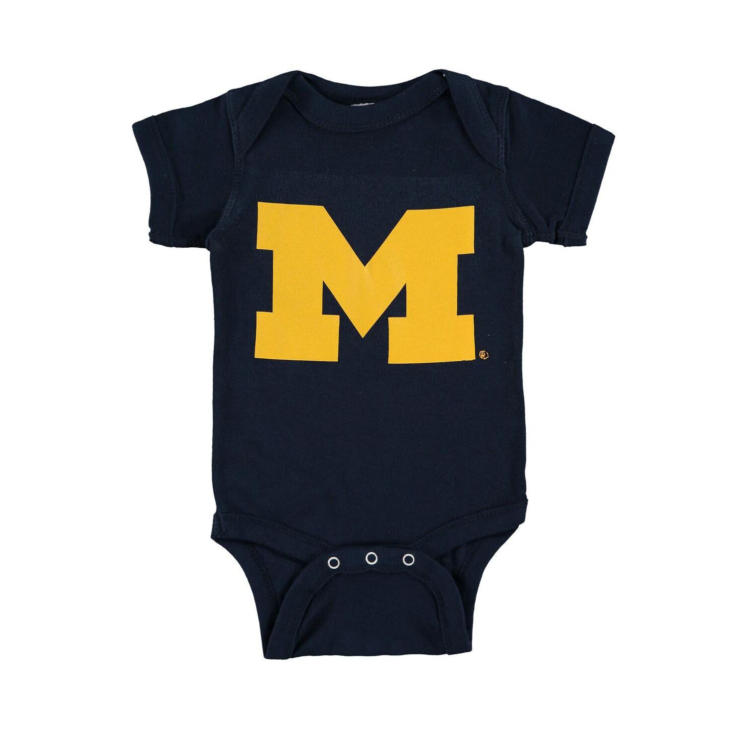 Infant Boys and Girls Navy Michigan Wolverines Big Logo Bodysuit