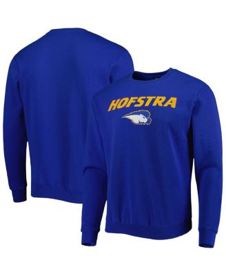 Men's Royal Hofstra University Pride Arch Over Logo Pullover Sweatshirt