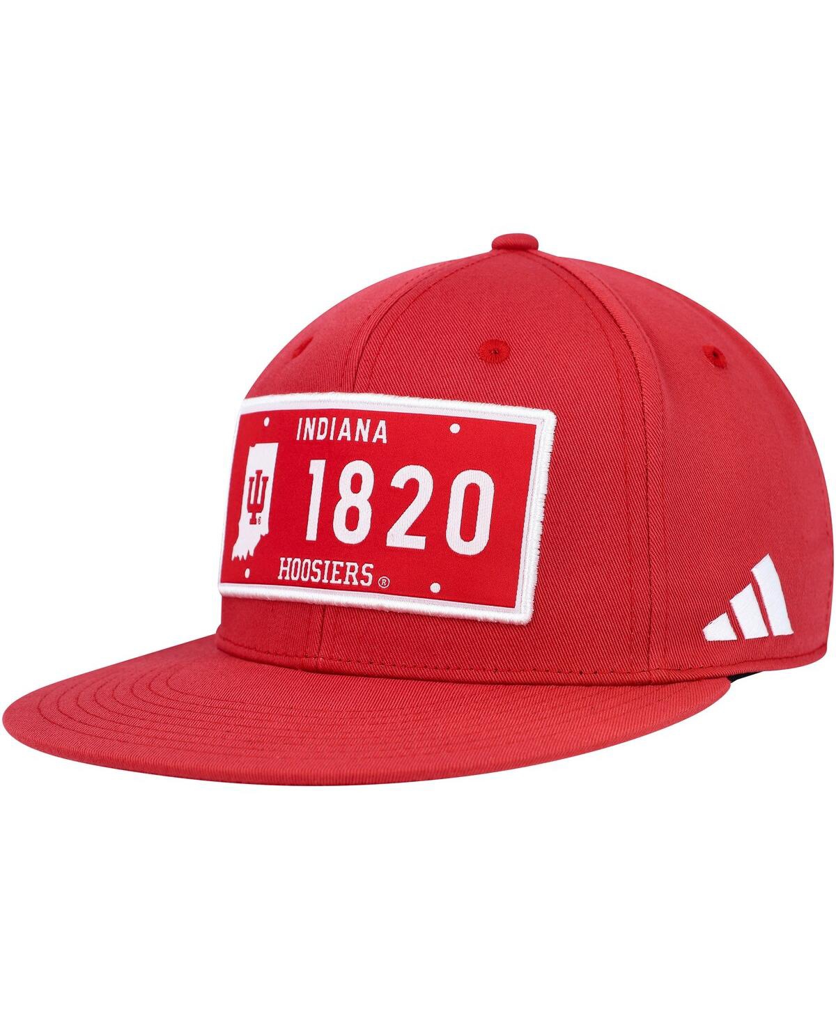 Shop Adidas Originals Men's Adidas Crimson Indiana Hoosiers Established Snapback Hat