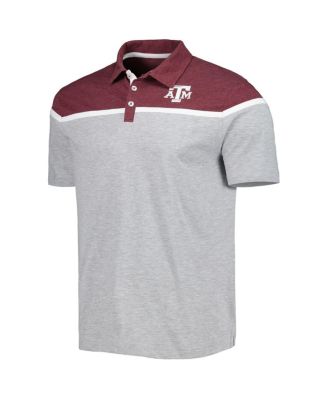 Men's Heather Gray Texas A&M Aggies Chamberlain Polo Shirt