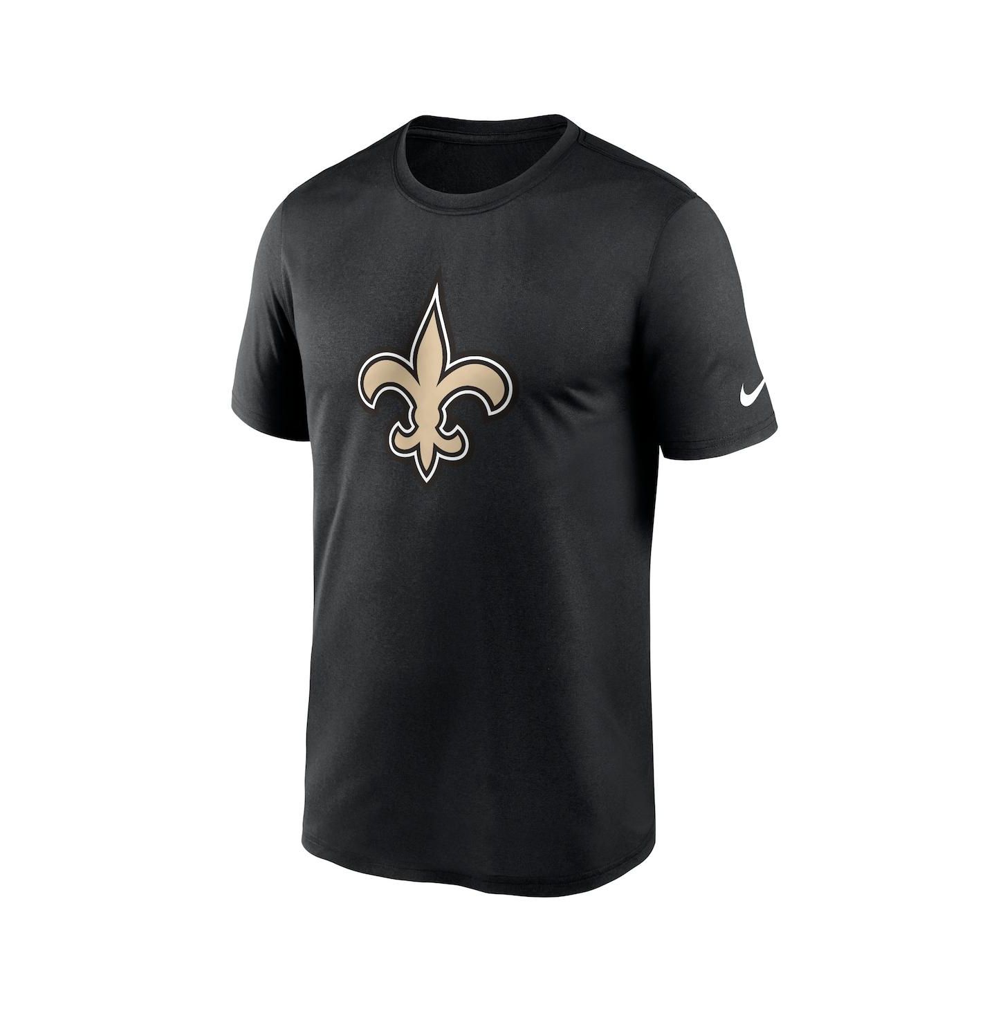 Мужская футболка Nike Black New Orleans Saints Legend Logo Performance — фото 3