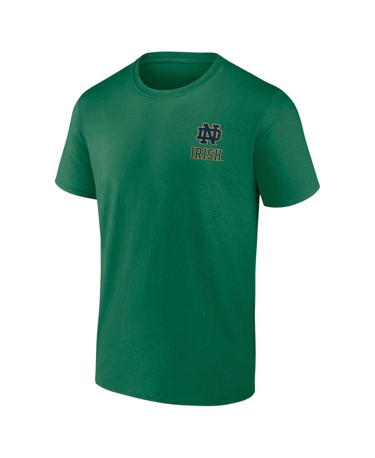 Fanatics Men's  Green Notre Dame Fighting Irish Play Like A Champion Today 2-hit T-shirt In Green