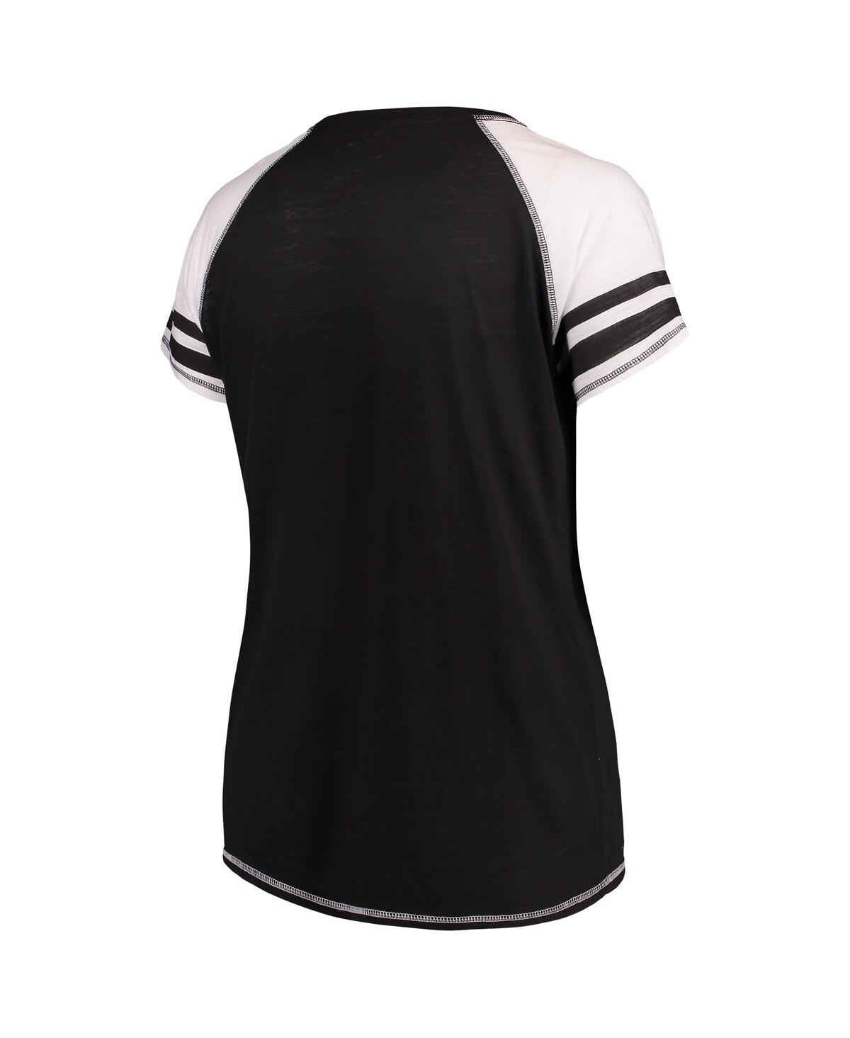 Soft As A Grape Women's Gray Chicago White Sox Plus V-Neck Jersey T-shirt