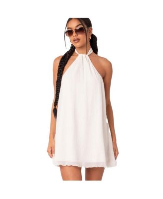 Edikted Women's Palma Open Back Halter Mini Dress - Macy's