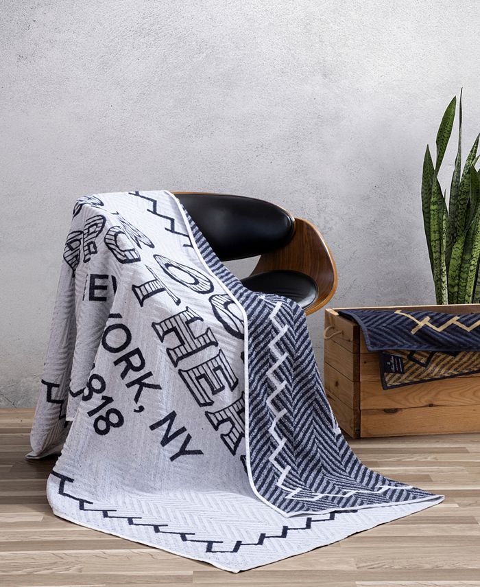 Brooks Brothers BB Logo Turkish Cotton Beach Towel, 40" x 71" Macy's