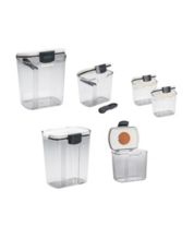 Glass Jars with lids, Glass Food Storage Containers with Stackable Lids,  Glass Food Jars and Canisters Sets, Glass Pantry Jars with Airtight Lids,  Glass Storage Jars (3 Sets of 20/27/34oz) 