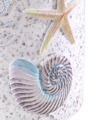 Coastal Terrazzo Stone Chips Resin Wastebasket