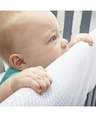 Breathable Mesh Crib RailGuard Teething Cover, 27" Short Panel (2-Pack)