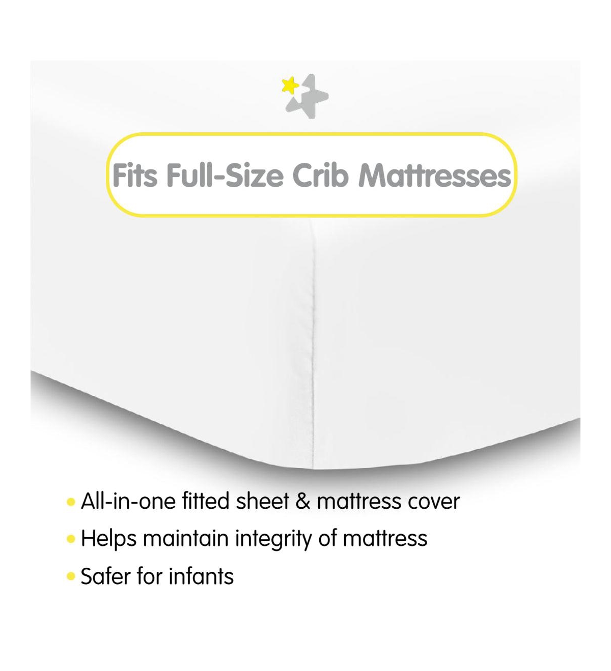 BreathableBaby All-in-One Fitted Sheet & Waterproof Cover for 52