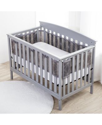 Halo Dream Inc Breathable Mesh Liner for Full-Size Cribs Deluxe 4mm Mesh Size 4FS Covers 3 or 4 Sides - White links 73$