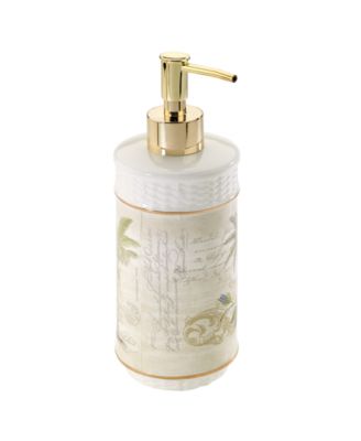 Colony Palm Tree Textured Ceramic Soap/Lotion Dispenser