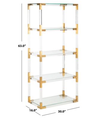 Hayley 62" Acrylic Bookshelf