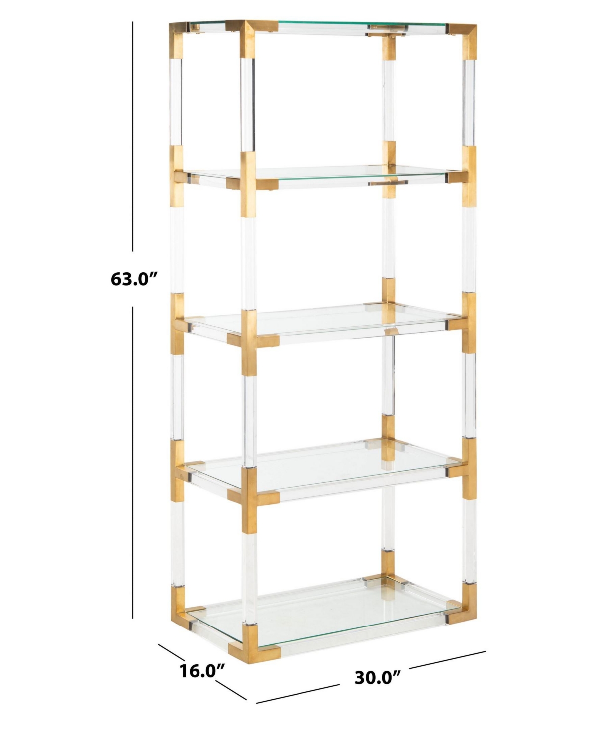 Safavieh Hayley Acrylic Bookshelf
