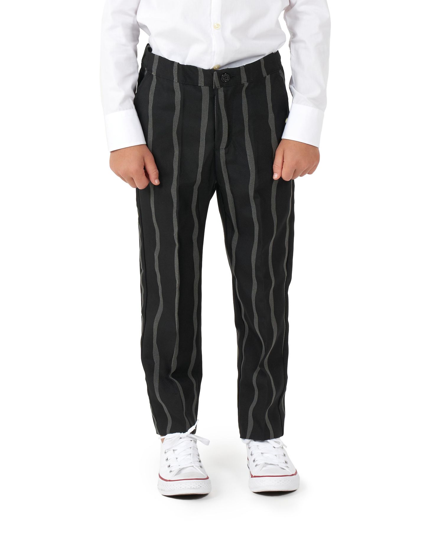 Big Boys Oversized Pinstripe Button Closure Suit Set