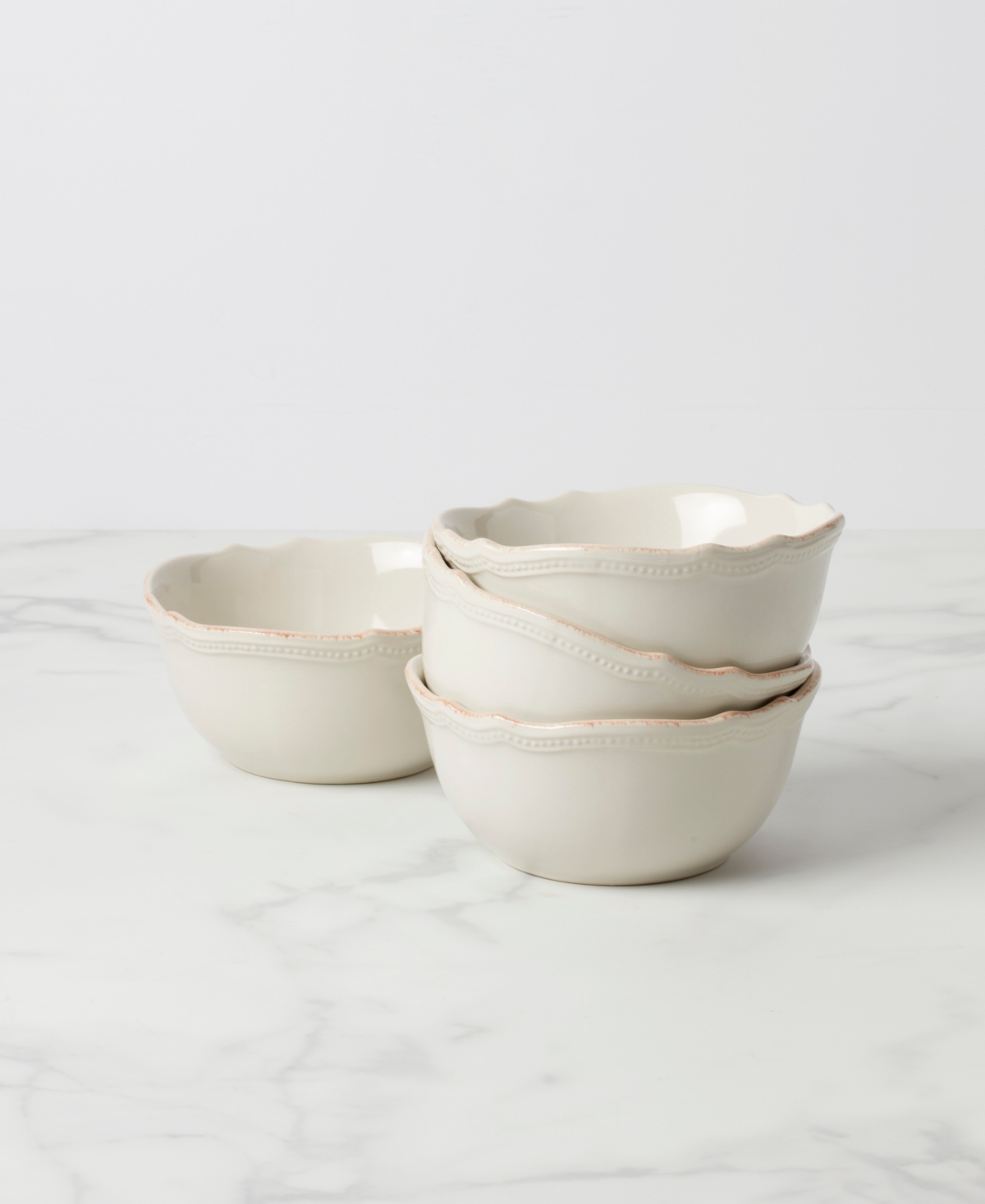 Lenox French Perle Bead All-Purpose Bowls, Set Of 4