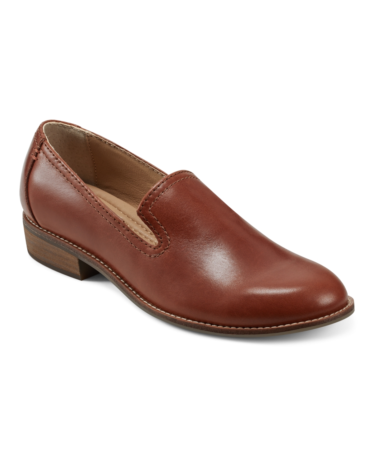 Shop Earth Women's Edna Flat Slip-on Loafers In Cognac Leather