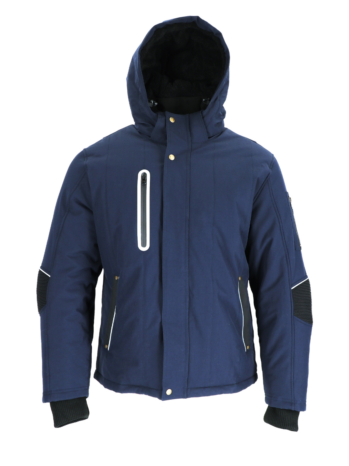RefrigiWear Big & Tall 54 Gold Hooded Utility Winter Jacket